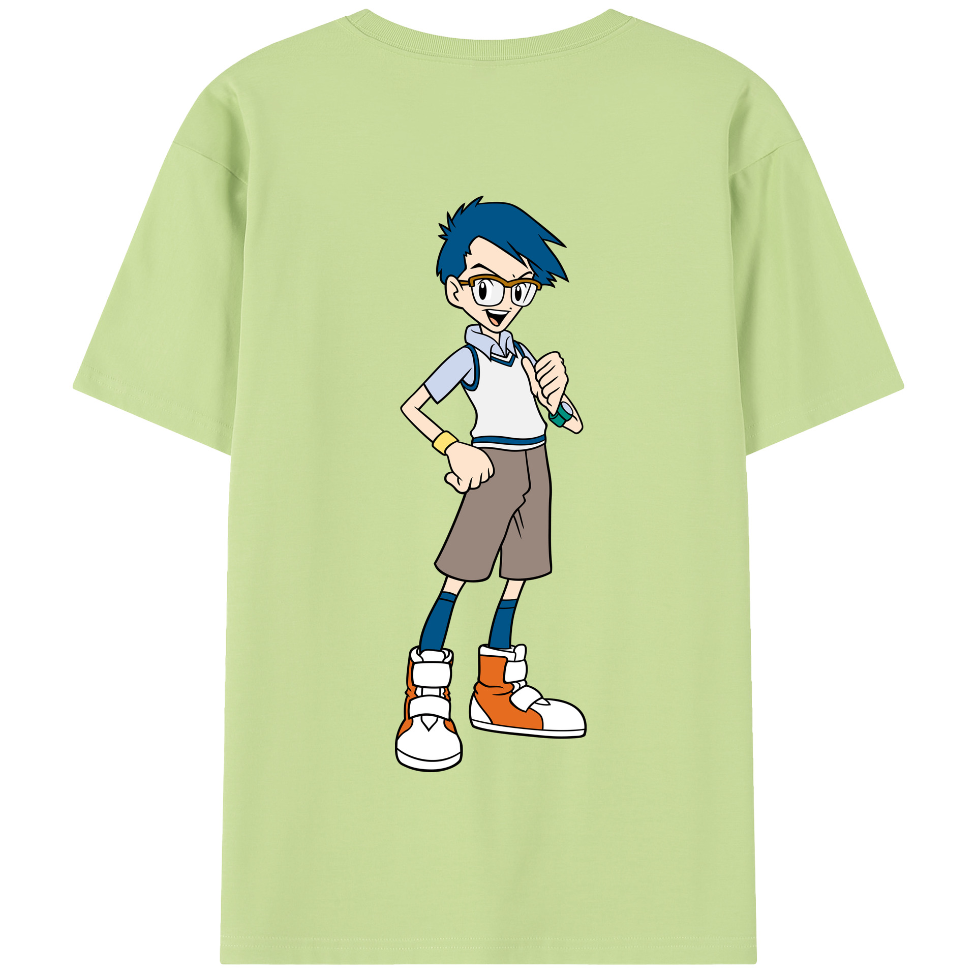 （画像用） Digimon デジタルモンスター/デジモン 綿100％半袖Tシャツ（背面プリント）